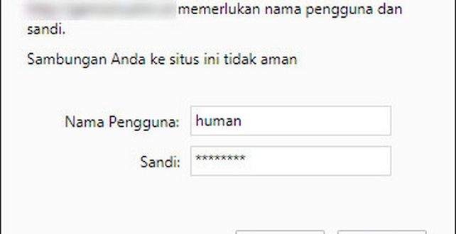 Cara Mengatasi Authentication Required – cahsemarang